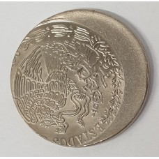 MEXICO 199? . TWENTY 20 CENTAVOS COIN . ERROR . MIS-STRIKE